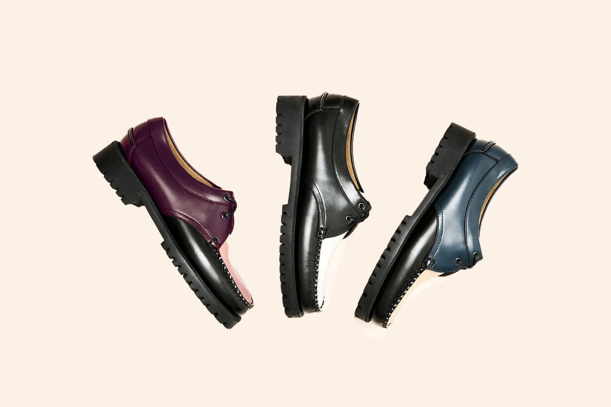 カシア レースアップ はしごレースアップローファー | outlet | axes femme online shop